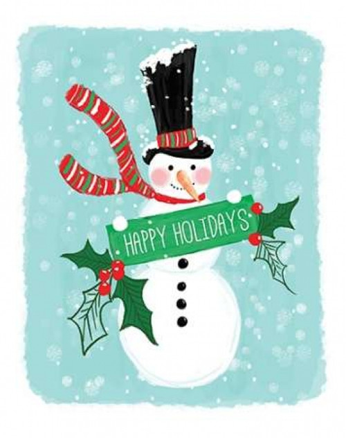 Holiday Snowman Poster Print by Sara Berrenson - Item # VARPDXBER187