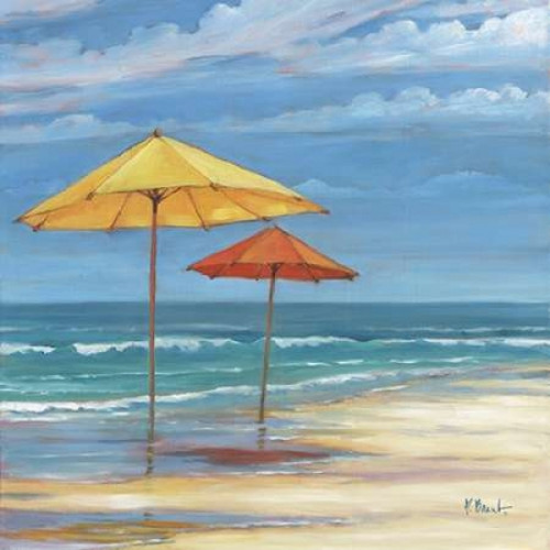 Umbrella Beachscape Sq. II Poster Print by Paul Brent - Item # VARPDXBNT867