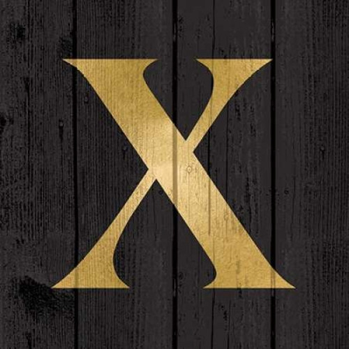 Gold Alphabet X Poster Print by N. Harbick - Item # VARPDXHRB368
