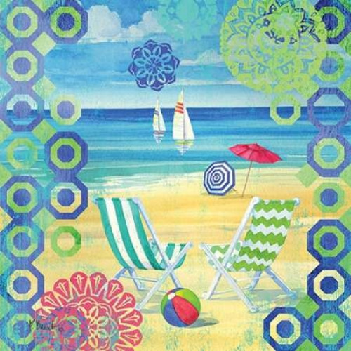 Geo Beach I Poster Print by Paul Brent
