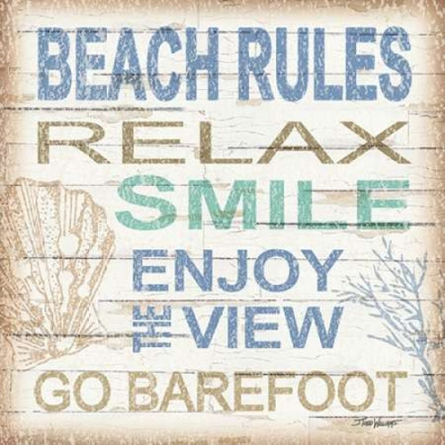 Beach Rules Sq Poster Print by Todd Williams - Item # VARPDXTWM341