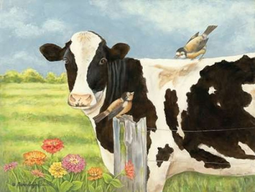 Spring Meadow Cow Poster Print by Gwendolyn Babbitt - Item # VARPDXBAB342