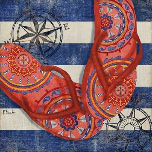 Nautical Flip Flops I Poster Print by Paul Brent - Item # VARPDXBNT765