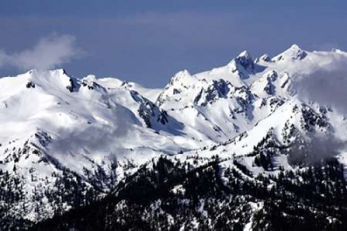 Snowy Olympic Mountains Poster Print by Douglas Taylor - Item # VARPDXPSTLR592