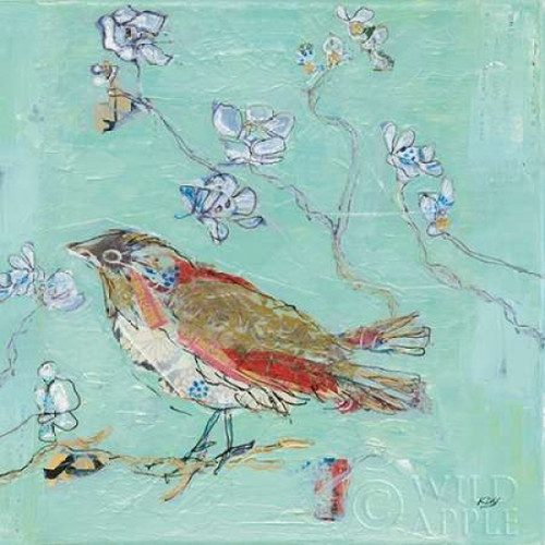Aqua Bird Poster Print by Kellie Day - Item # VARPDX28722