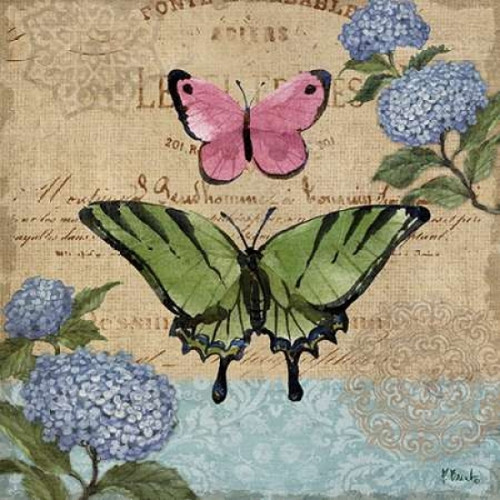 Burlap Butterflies I Poster Print by Paul Brent - Item # VARPDXBNT788