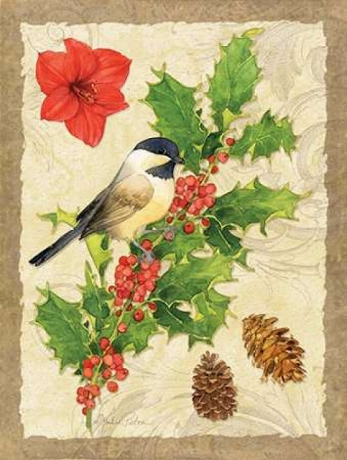 Holiday Chickadee Poster Print by Julie Paton - Item # VARPDXPAT168