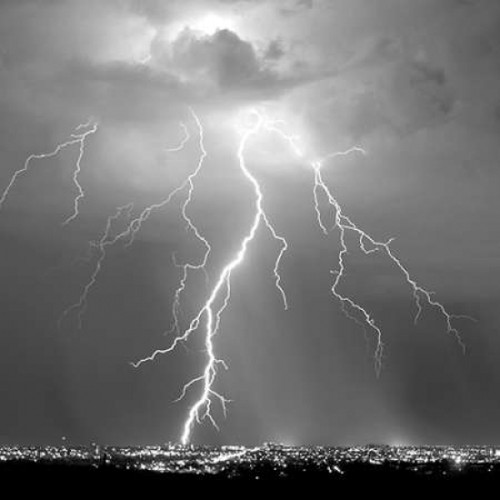 Urban Lightning II BW Poster Print by Douglas Taylor - Item # VARPDXPSTLR678