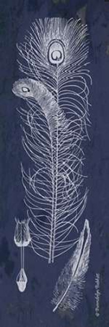 Indigo Feathers II Poster Print by Gwendolyn Babbitt