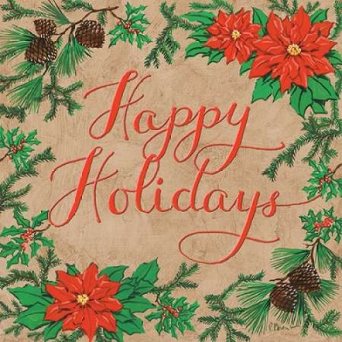 Happy Holidays Poster Print by Paul Brent - Item # VARPDXBNT916