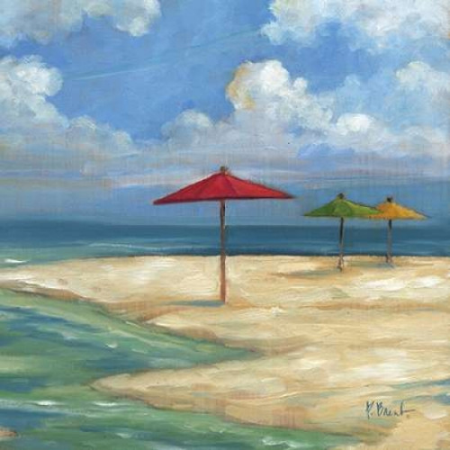 Umbrella Beachscape Sq. I Poster Print by Paul Brent - Item # VARPDXBNT866