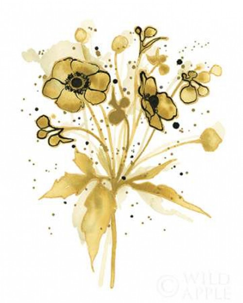 Celebration d Or I with Gray Poster Print by Shirley Novak - Item # VARPDX28179