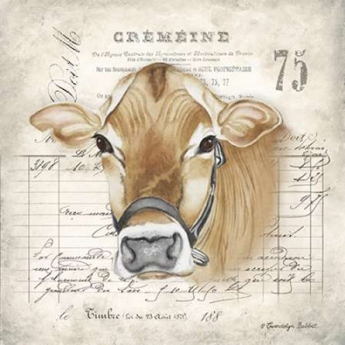 French Cow Poster Print by Gwendolyn Babbitt