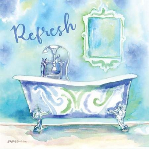 Watercolor Bath I Poster Print by Gregory Gorham - Item # VARPDXGOR591 Watercolor Bath I Poster Print by Gregory Gorham - Item # VARPDXGOR591