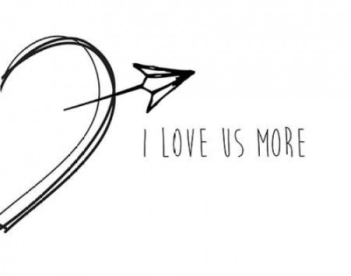 I Love Us More Poster Print by CAD Designs - Item # VARPDX17346
