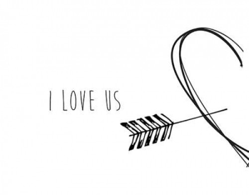 I Love Us Poster Print by CAD Designs - Item # VARPDX17345