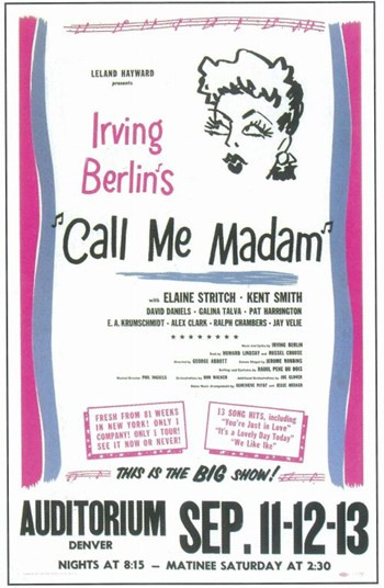 Call Me Madam (Broadway) Movie Poster (11 x 17) - Item # MOV409232