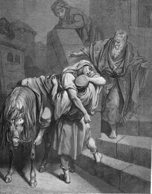 The Good Samaritan by Gustave Dore  1832-1883 Poster Print - Item # VARSAL99587159