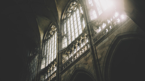 Daylight through the windows of St. Vitus Cathedral at Prague Castle; Prague, Czech Republic PosterPrint - Item # VARDPI12270095