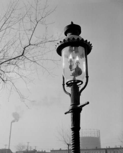 Old fashioned street light  low angle view Poster Print - Item # VARSAL255418399