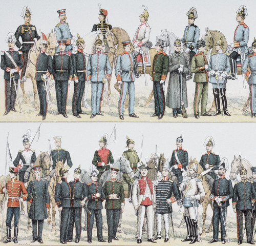 German Army And Cavalry Uniforms At The Turn Of The 20Th Century. From Enciclopedia Ilustrada Segu PosterPrint - Item # VARDPI2222061 German Army And Cavalry Uniforms At The Turn Of The 20Th Century. From Enciclopedia Ilustrada Segu PosterPrint - Item # VARDPI2222061