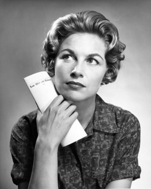 Close-up of a mid adult woman thinking Poster Print - Item # VARSAL25549211