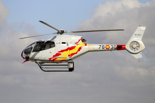 Eurocopter EC120 helicopter of the Spanish Air Force in flight over Spain Poster Print - Item # VARPSTRCN100289M