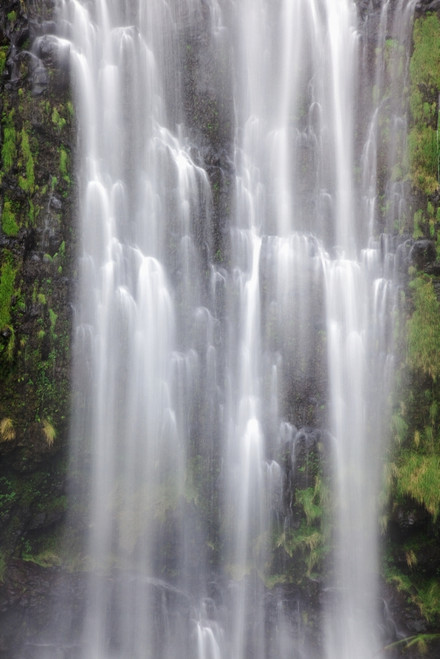 Hawaii, Maui, A waterfall in Kipahulu with lush foliage. PosterPrint - Item # VARDPI2116645