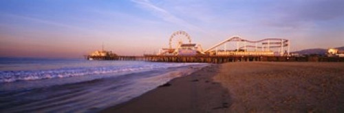 Santa Monica Pier  California Poster Print by Panoramic Images (37 x 12) - Item # PPI67604