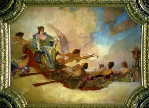 La Ville de Paris Conviant le Monde a ses Fetes  1895   Jean Joseph Benjamin Constant  Hotel de Ville  Paris  Poster Print - Item # VARSAL1158763