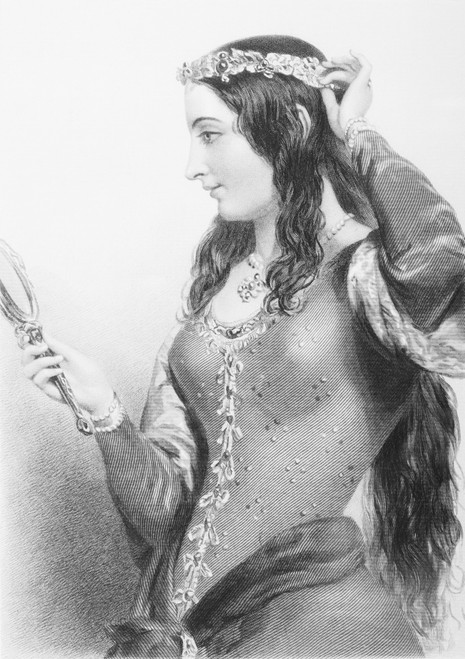 Eleanor Of Provence, C.1223-1291. Queen Of Henry Iii Of England. Engraved By B. Eyles After J.W.Wright.From The Book The Queens Of England, Volume I By Sydney Wilmot. Published London Circa. 1890 PosterPrint - Item # VARDPI1860657