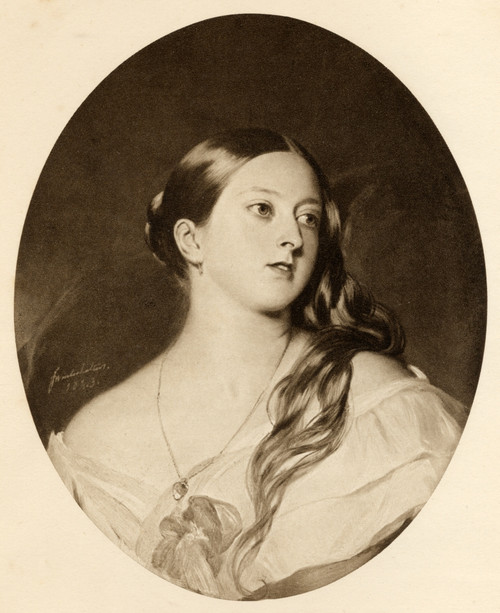 Queen Victoria 1819-1901 Princess Alexandrina Victoria Of Saxe-Coburg In 1843 From The Picture By F. Winterhalter. From The Book The Letters Of Queen Victoria 1844-1853 Vol Iipublished 1907. PosterPrint - Item # VARDPI1856827