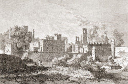Gondar, Ethiopia. Fasilides Palace Circa 1880. From A 19Th Century Illustration. PosterPrint - Item # VARDPI1872530