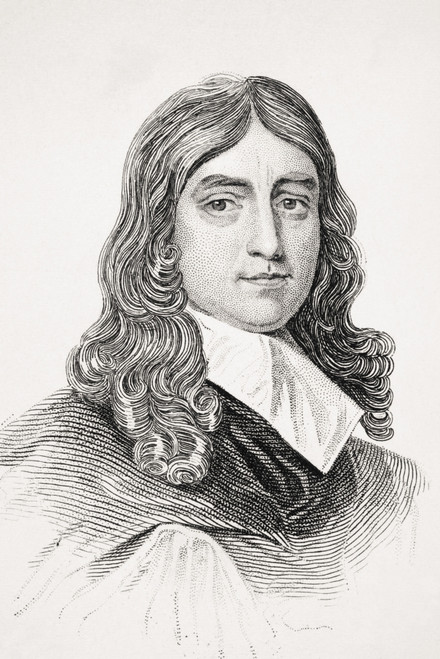 John Milton 1608-1674 English Poet From Old England's Worthies By Lord Brougham And Others Published London Circa 1880's PosterPrint - Item # VARDPI1855374