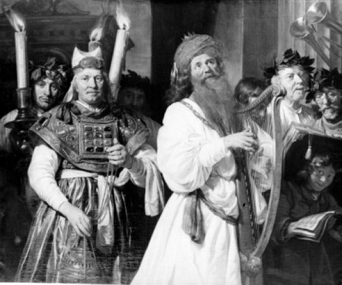 David Plays the Harp before Saul by Jan Debray  1627-1679 Poster Print - Item # VARSAL99587140
