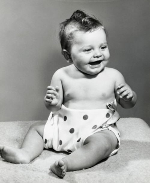 Close-up of a baby girl smiling Poster Print - Item # VARSAL2559121A