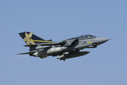 A Panavia Tornado GR4 of the Royal Air Force in flight over Florennes, Belgium Poster Print - Item # VARPSTRVP100028M