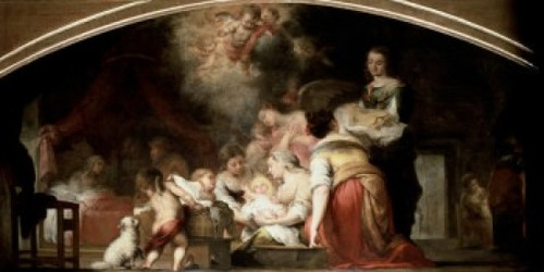 Birth of the Virgin   17th C.   Bartolom Esteban Murillo   Musee du Louvre  Paris Poster Print - Item # VARSAL11582032