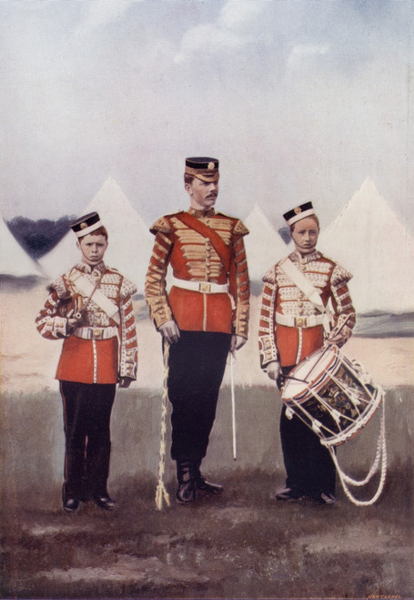 Drum Major And Drummers, Coldstream Guards In The Late 19Th Century. From The Book South Africa And The Transvaal War, Volume 1 By Louis Creswicke, Published 1900. PosterPrint - Item # VARDPI1872826