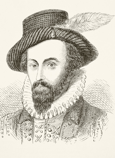 Sir Walter Raleigh Circa 1554 To 1618. English Adventurer And Writer. From The National And Domestic History Of England By William Aubrey Published London Circa 1890 PosterPrint - Item # VARDPI1856250