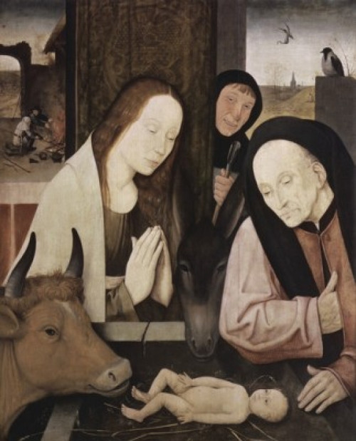 The Adoration of the Holy Child  Hieronymus Bosch  Oil on Wood Panel  Wallraf-Richartz Museum  Cologne  Germany Poster Print - Item # VARSAL9003465