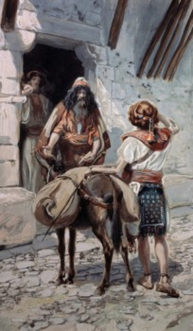 David Takes Saul the Presents from Jesse  James Tissot  Jewish Museum  New York Poster Print - Item # VARSAL999227