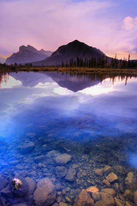 Vermilion Lakes, Mount Rundle, Banff National Park, Alberta, Canada PosterPrint - Item # VARDPI1809487