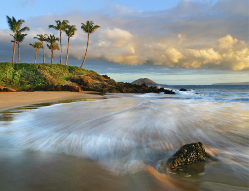 Hawaii, Maui, Makena, Secret Beach At Sunset. PosterPrint - Item # VARDPI1975990
