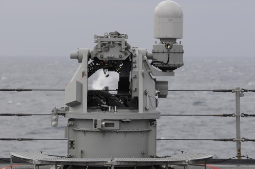 Philippine Sea, February 4, 2013 - A 25mm machine gun is fired during a live-fire exercise aboard USS Blue Ridge Poster Print - Item # VARPSTSTK106780M