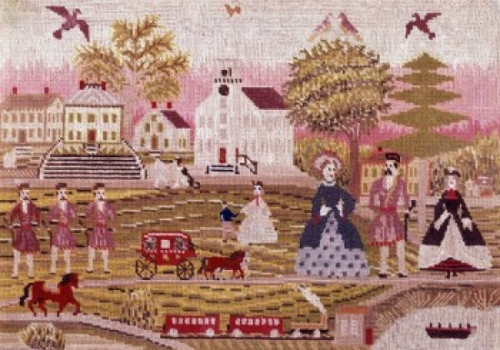 Town Scene 19th Century Artist Unknown Tapestry Poster Print - Item # VARSAL900124790