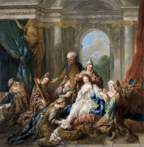 Toilette of Esther  Jean Francois de Troy   Musee Du Louvre   Paris Poster Print - Item # VARSAL11582416
