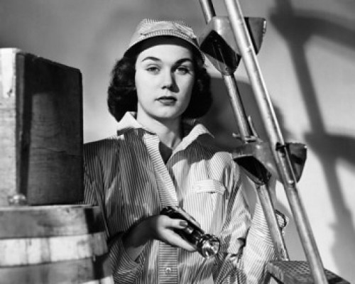 Female worker holding a flashlight Poster Print - Item # VARSAL25527012