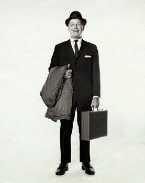 Portrait of a businessman holding a briefcase and an overcoat Poster Print - Item # VARSAL2557134