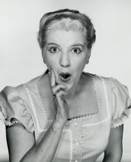 Portrait of a senior woman looking surprised Poster Print - Item # VARSAL25511669